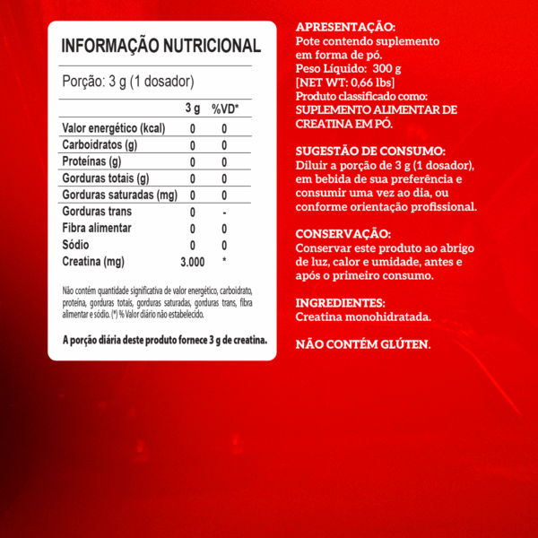 Creatina 100% Pura 300g Hardcore - Image 6
